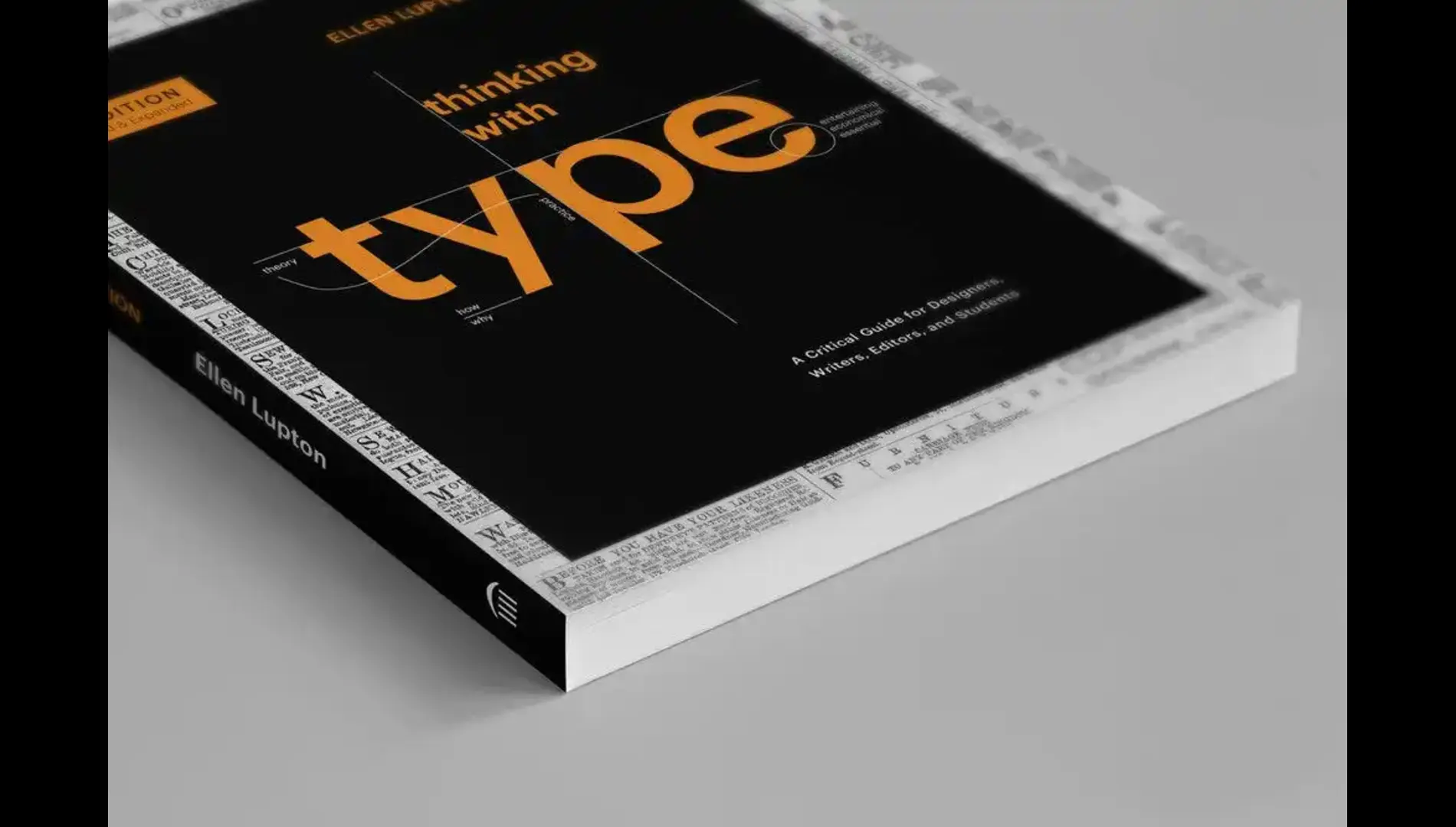 Cover of the book called Thinking with Type